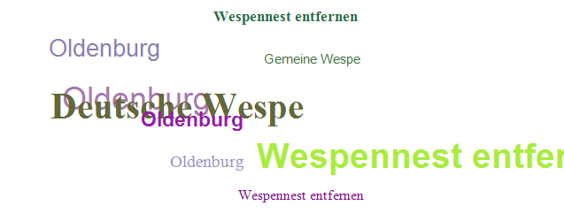 Wespennest entfernen Oldenburg