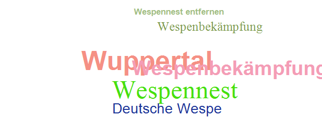 Wespennest Wuppertal